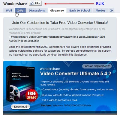 Wondershare DVD to iRiver Converter 3.2.49 serial key or number