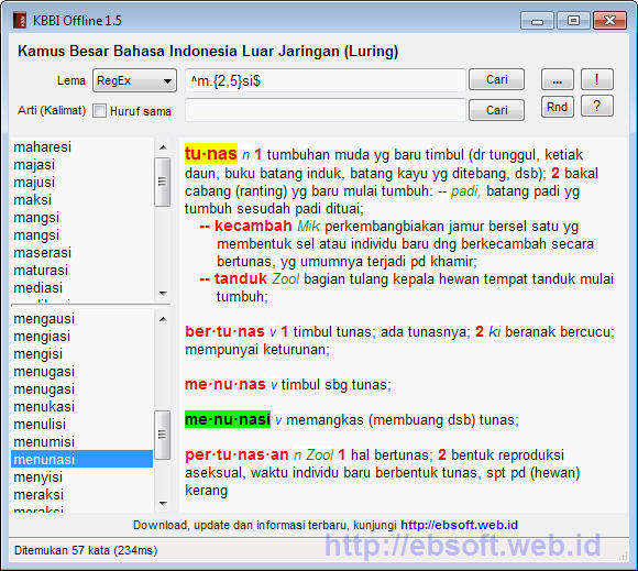 KBBI Offline: Software Penunjang Penulis