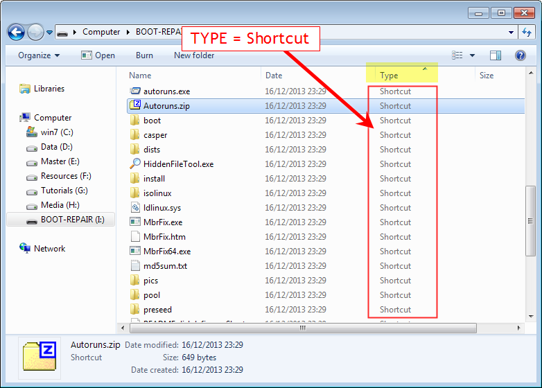 Data Flashdisk tidak bisa dibuka? Atasi virus Shortcut VBS – ebsoft